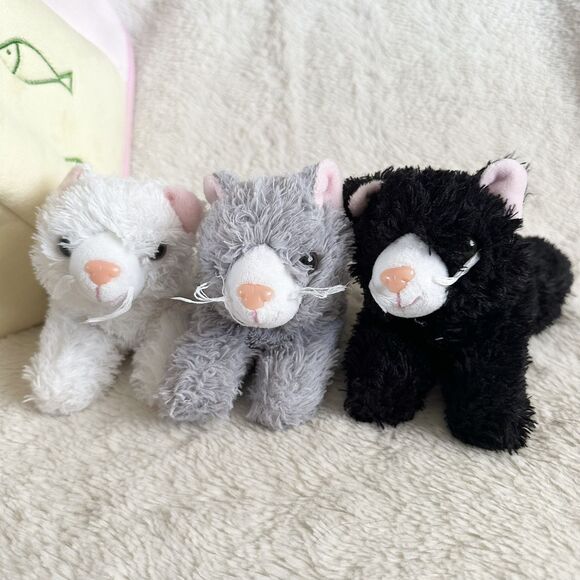 Unipak Cat Carrier House With 5 Kittens Plush Toy Set 11 Inch Yellow Pink - Picture 4 of 7